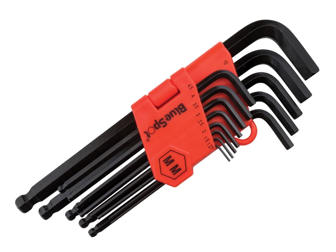 BlueSpot Tools Long Arm Ball End Hexagon Key Set, 13 Piece 15303