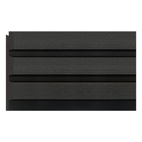 Sulcado Slat Wall Panel Trim - 26.5mm x 2600mm x 12mm Right Hand Trim Charcoal