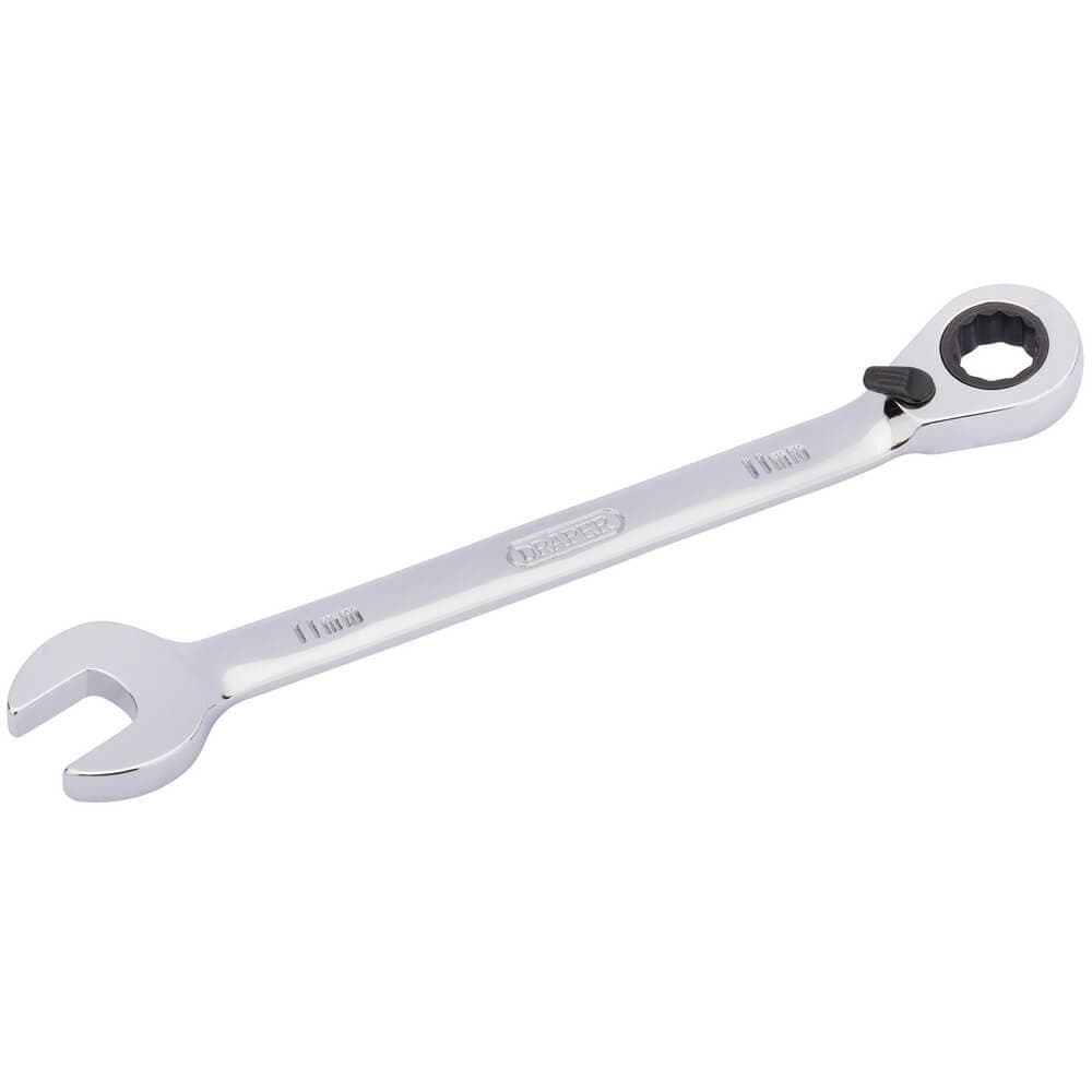 Draper 51977 Hi-Torq® Metric Reversible Ratcheting Combination Spanner 11Mm each 1