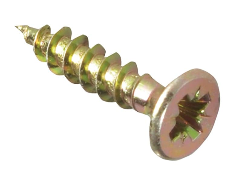 Forgefix FPMPS420Y Multi-Purpose Pozi Compatible Screw Csk St Zyp 4.0 X 20Mm Forge Pack 40