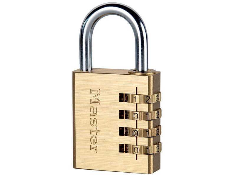 Master Lock 604EURD Brass Finish 40Mm 4-Digit Combination Padlock