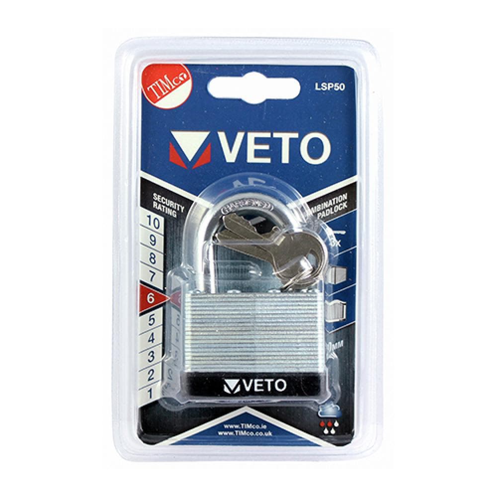 Timco P40 Brass Padlock 40Mm Blister Pack 1