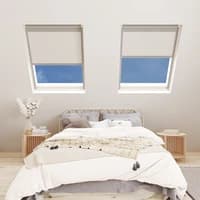 Blossom White Blackout Dakstra Electric Blinds Polyester