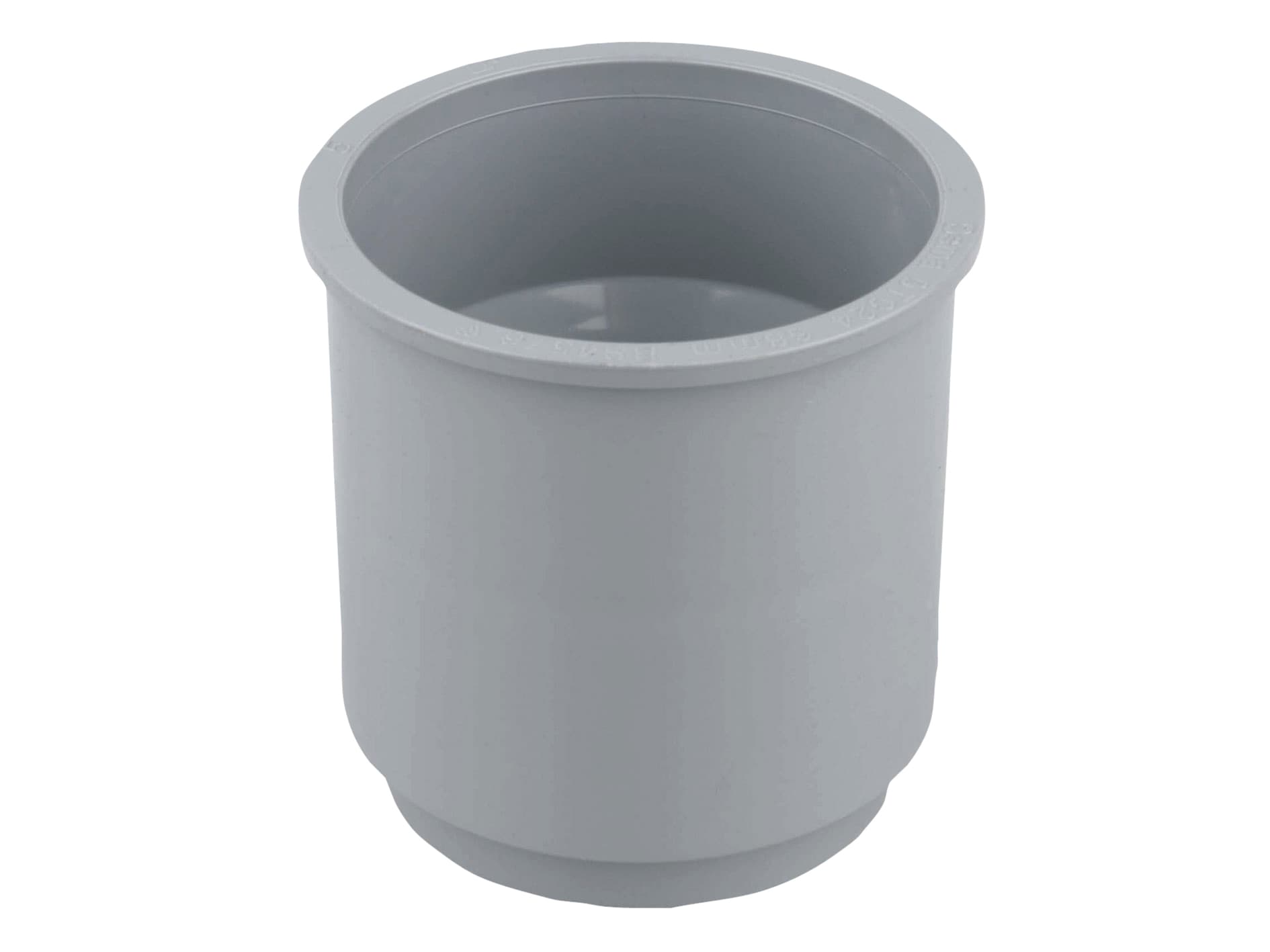 Wavin Osma RoundLine pipe connector 68mm grey 0T024G