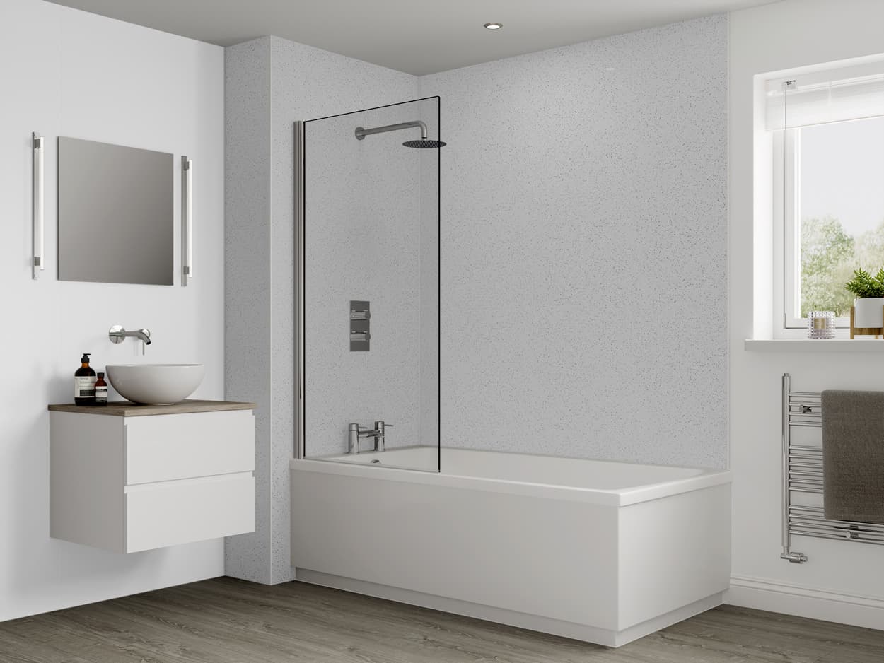 Multipanel Classic Bathroom Wall Panel Hydrolock 2400 x 900mm Blizzard G030