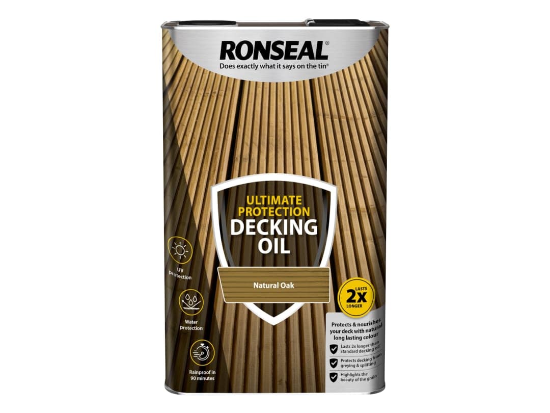 Ronseal Ultimate Protection Decking Oil Natural Oak 5 litre 37299