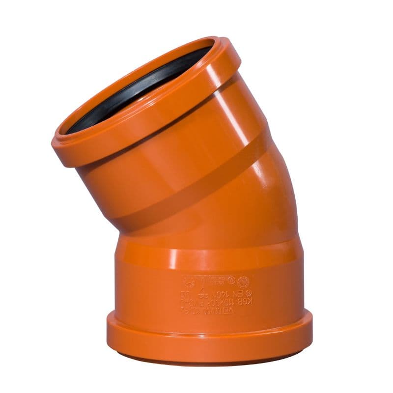 Drainage Bend Double Socket - 30 Degree x 110mm
