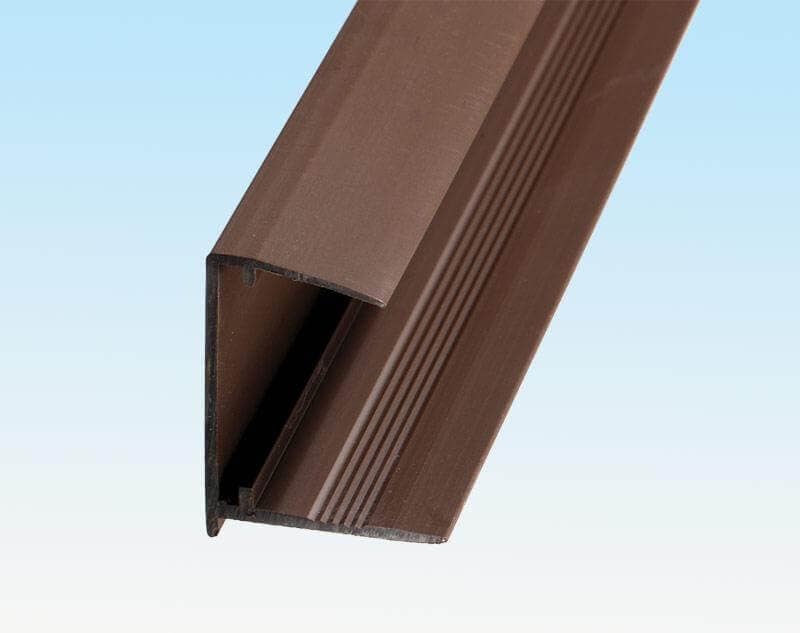 PolyX PVC Sheet End Closure - 10mm x 2.1mtr Brown
