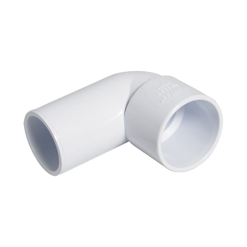 FloPlast Solvent Weld Waste Swivel / Conversion Bend - 92.5 Degree x 50mm White