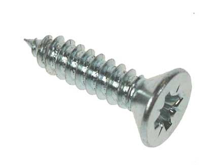 No10 x 3/4" - Self Tapping Screw Pozidrive Countersunk AB - BZP - Bag of 50