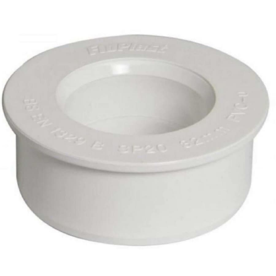 FloPlast Solvent Weld Soil Boss Adaptor - 40mm White