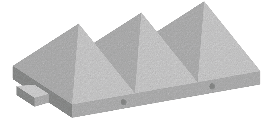 Tank Trap Pyramid Concrete Barrier