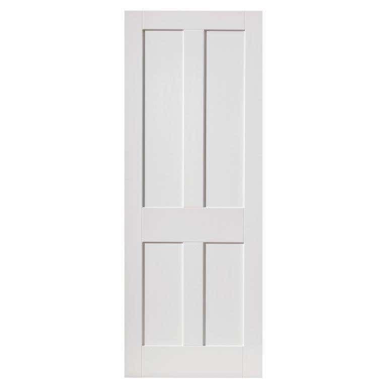 Rushmore White Shaker Style Internal Door With Four Recessed Panels - Primed - 35 x 1981 x 686mm