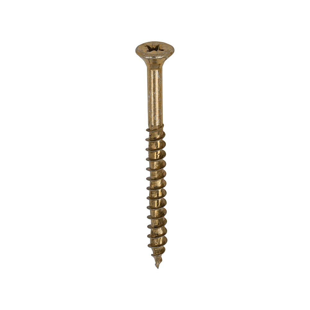 Timco 50060VYTUB Velocity Premium Multi-Use Screws - Pz - Double Countersunk - Yellow 5.0 X 60 Tub 400