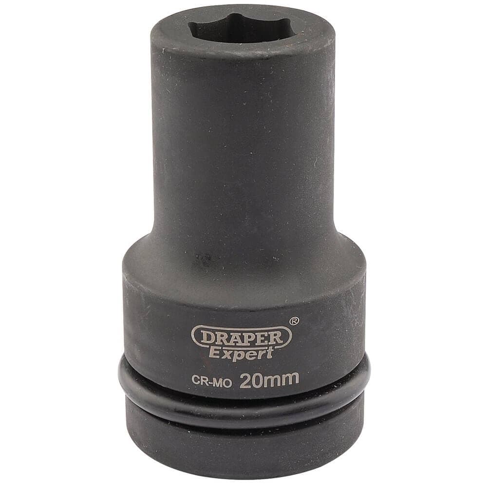 Draper Expert 05135 Expert Hi-Torq® 6 Point Deep Impact Socket 1in Sq. Dr. 20Mm each