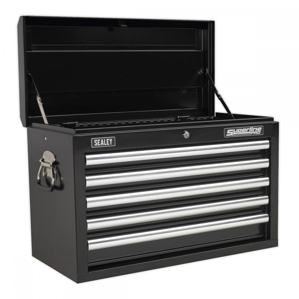 Sealey AP33059B Topchest 5 Drawer With Ball-Bearing Slides - Black