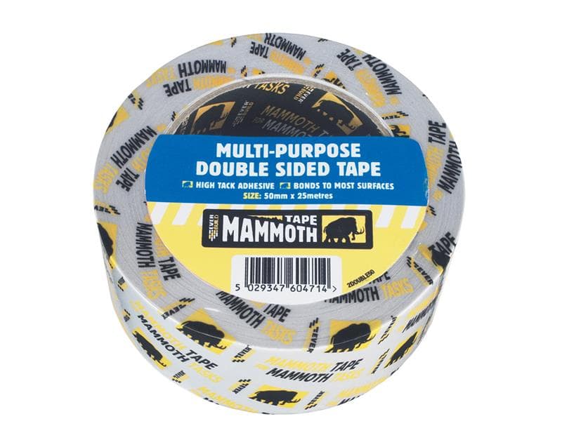 Everbuild Sika 488737 Mammoth Multipurpose Double Side Tape 50Mm X 5M