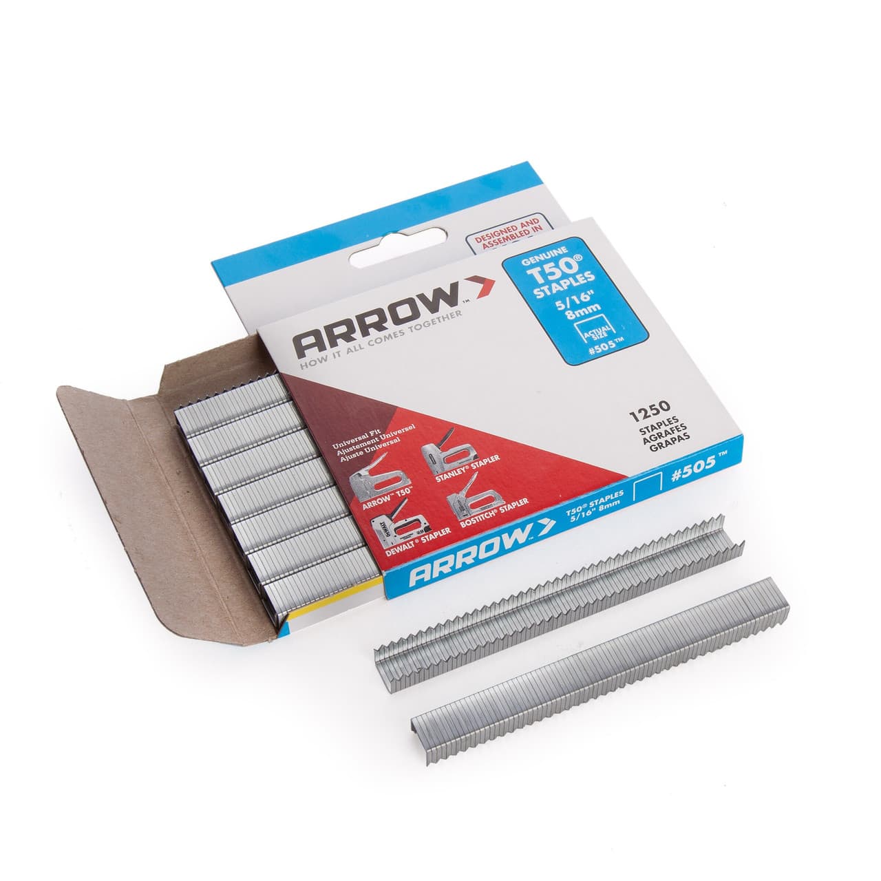 Arrow 50524 T50 Staples 8Mm 5/16In ( Pack Of 1250)