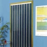 Blue-silver Chain Door Fly Screen | 90x210cm
