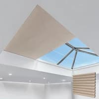 newblinds.co.uk Umber Dimout Electric Thermal Cellular Pleated Roof Lantern Blinds Cellular