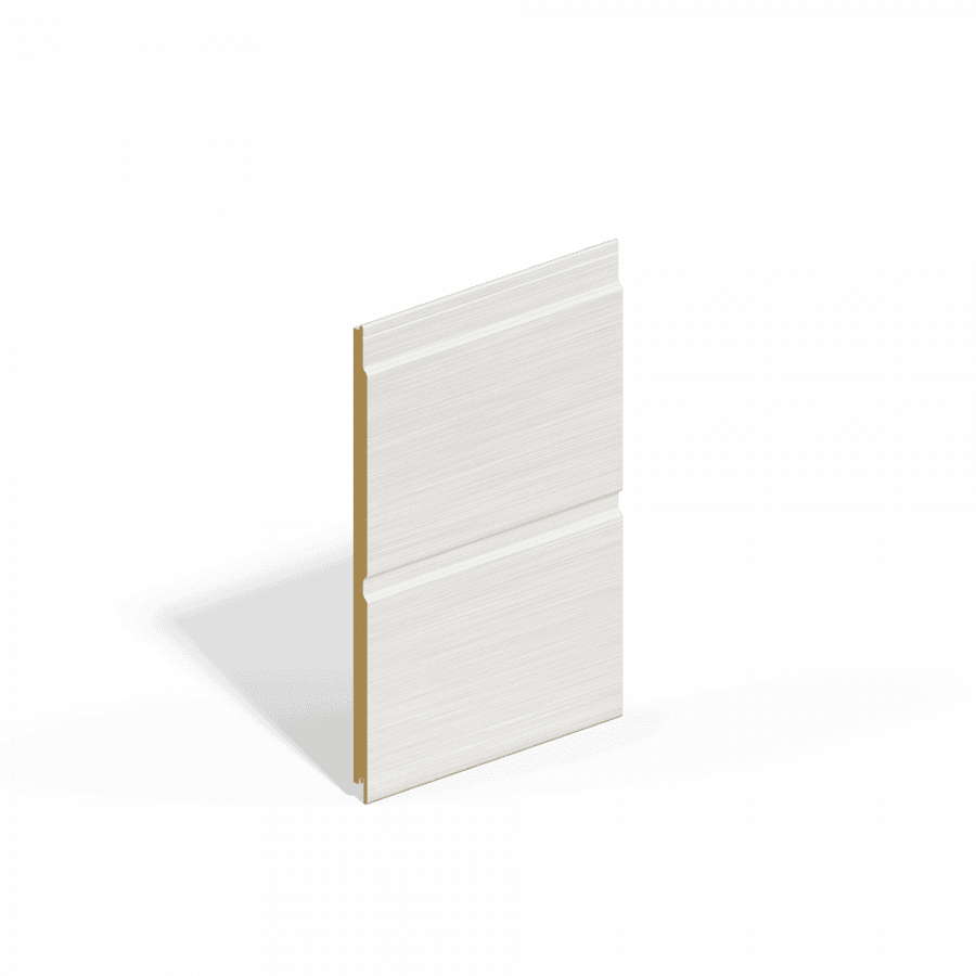 Double Shiplap MDF Cladding - 294mm x 4.88mtr Grey White