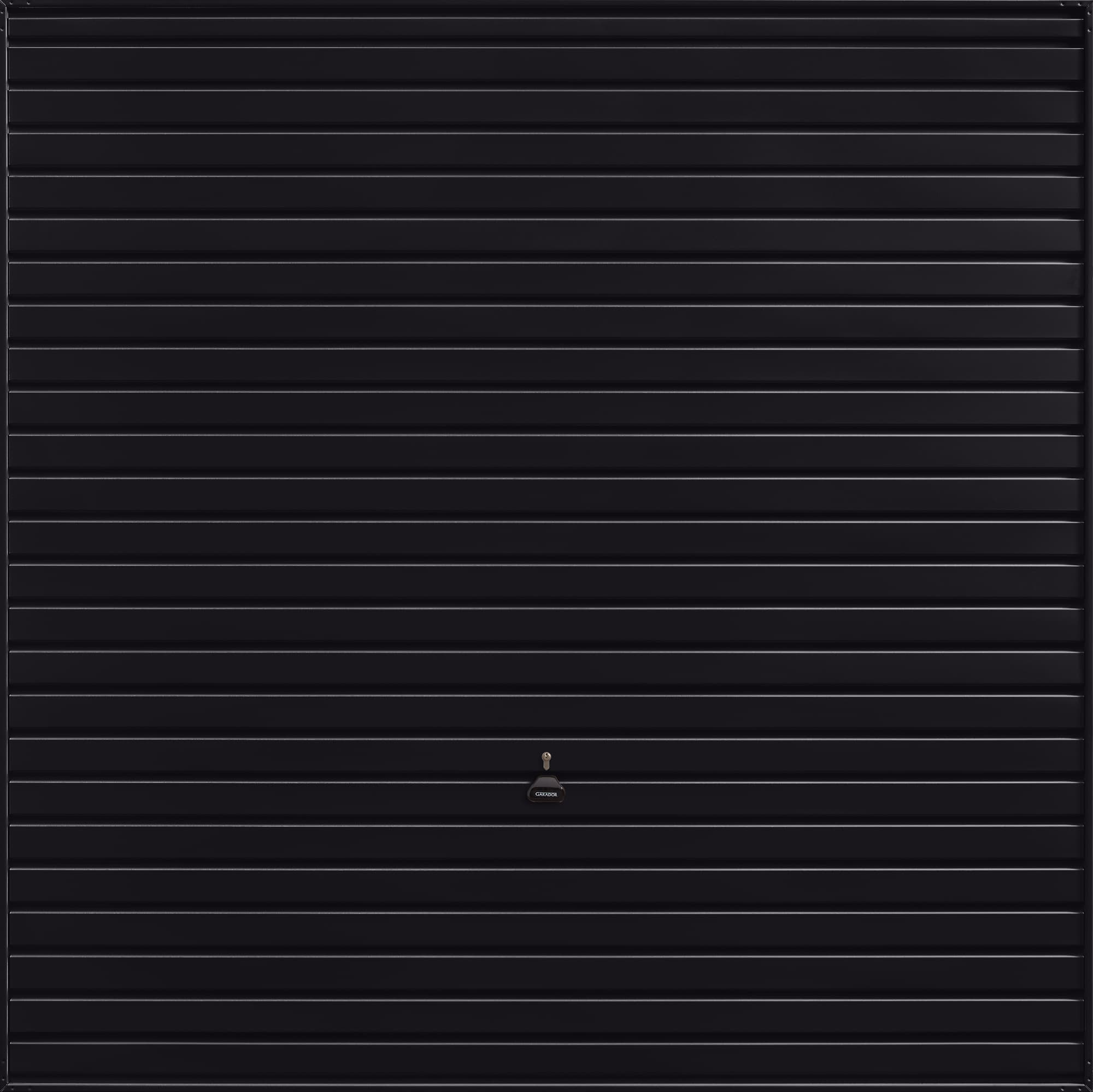 Garador Horizon Type C Steel Up and Over Garage Door Jet Black 2134mm x 2136mm
