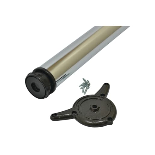 Worktop Adjustable Support Leg Chrome Plated 870mm x 60mm L186XC