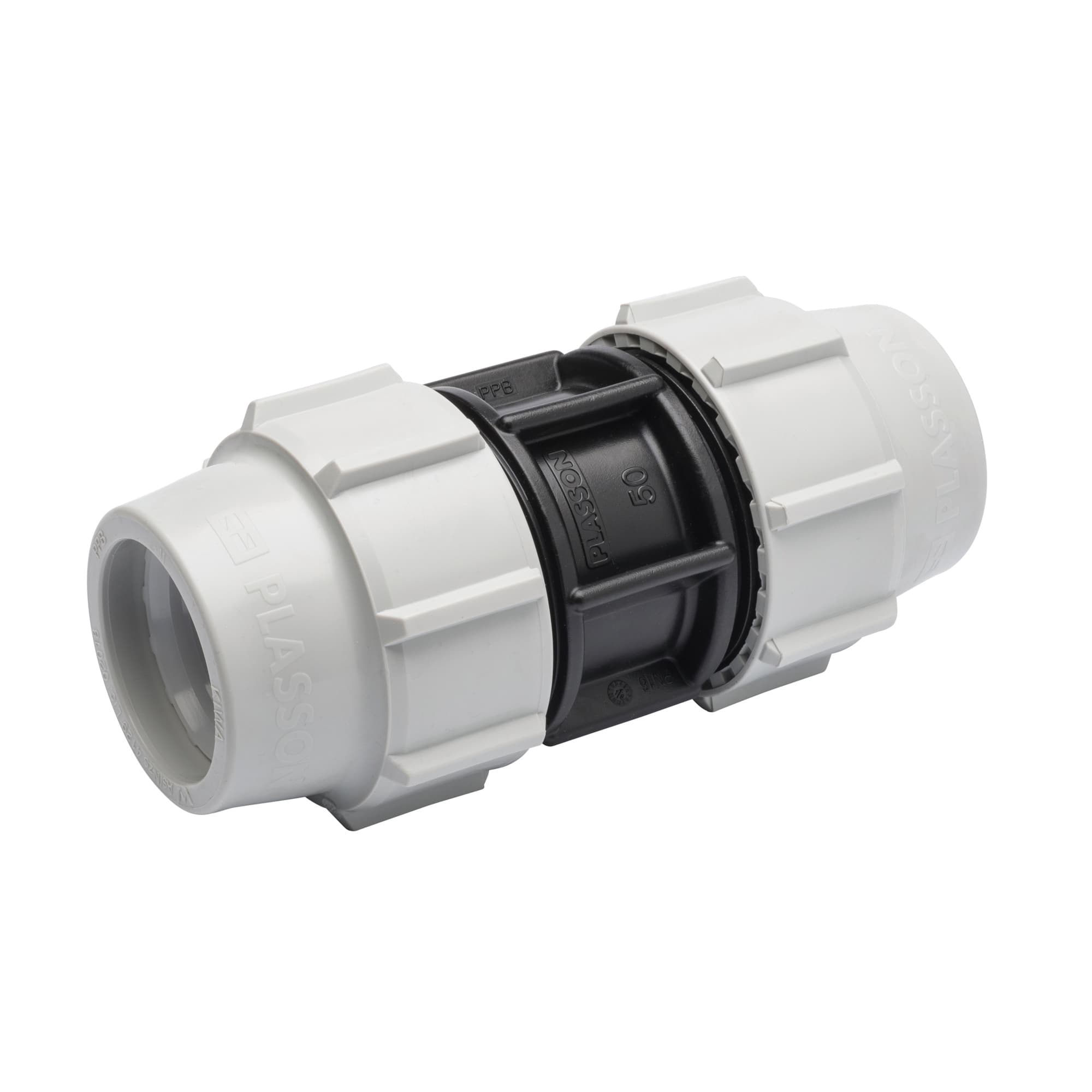 Plasson Mechanical Straight Coupler 20 mm 7010CC0 Pack 10