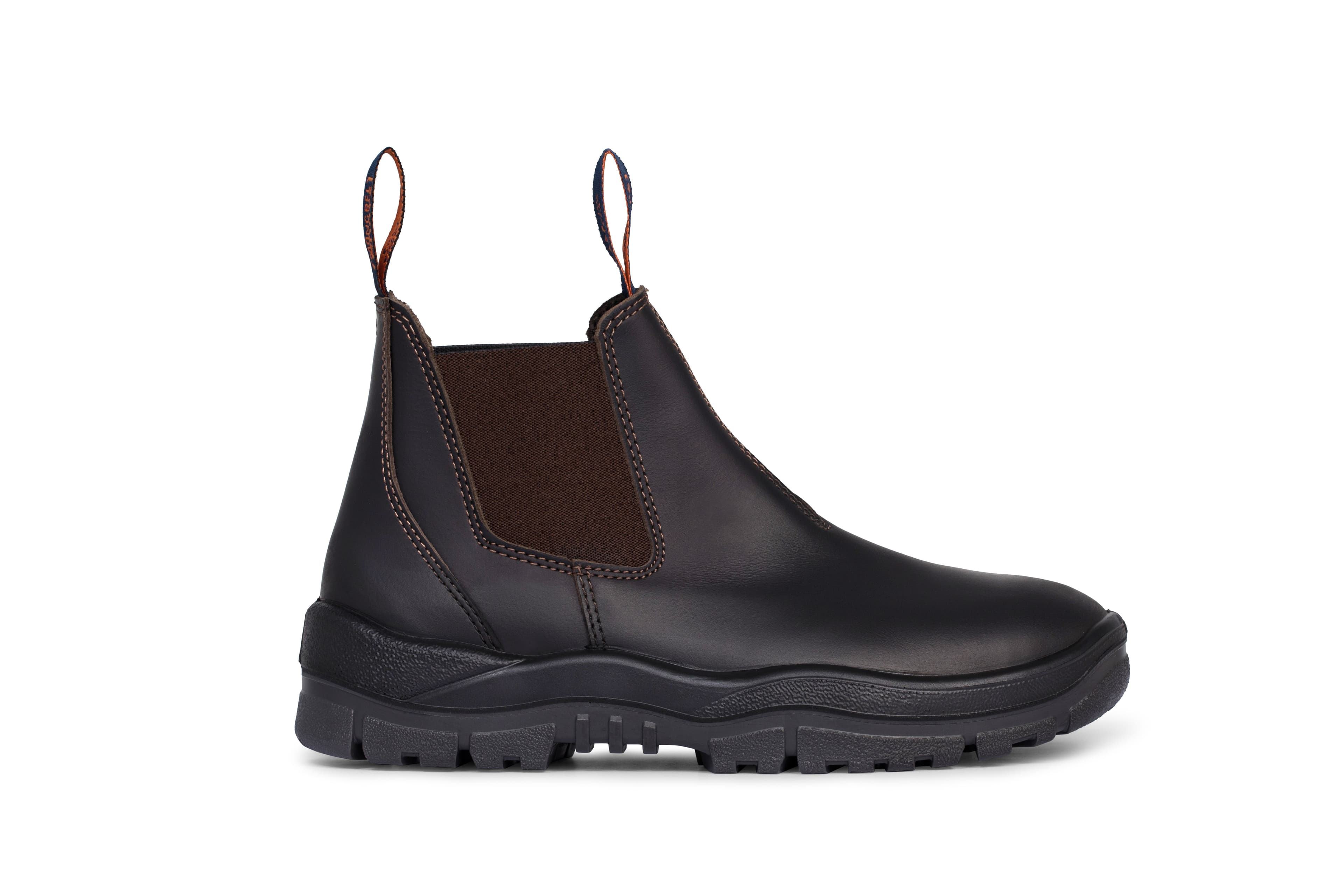 Mongrel 240090 Elastic Side V-Cut Boot Brown Work Boot