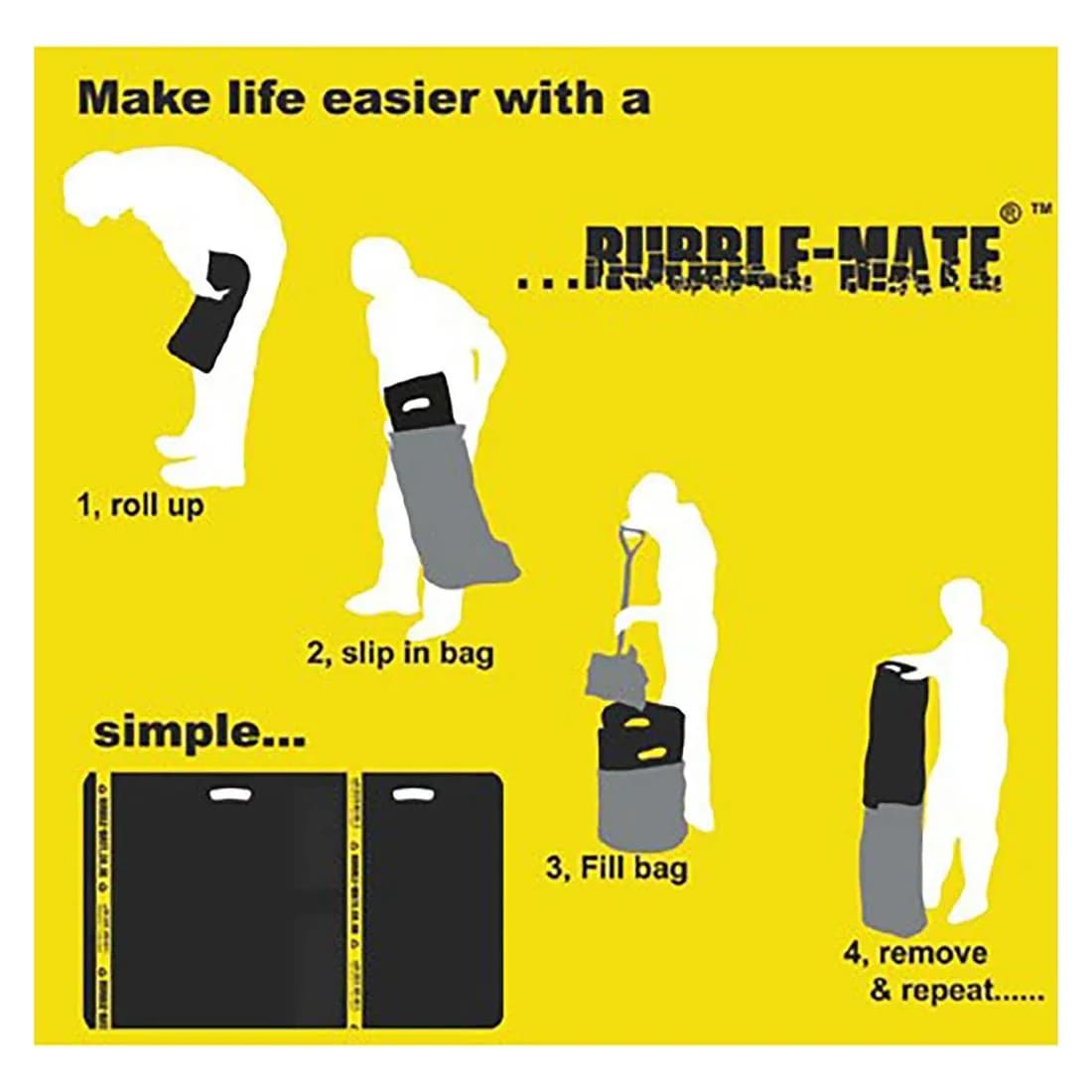 Rubblemate Rubble Sack Filler 1150Mm X 700Mm