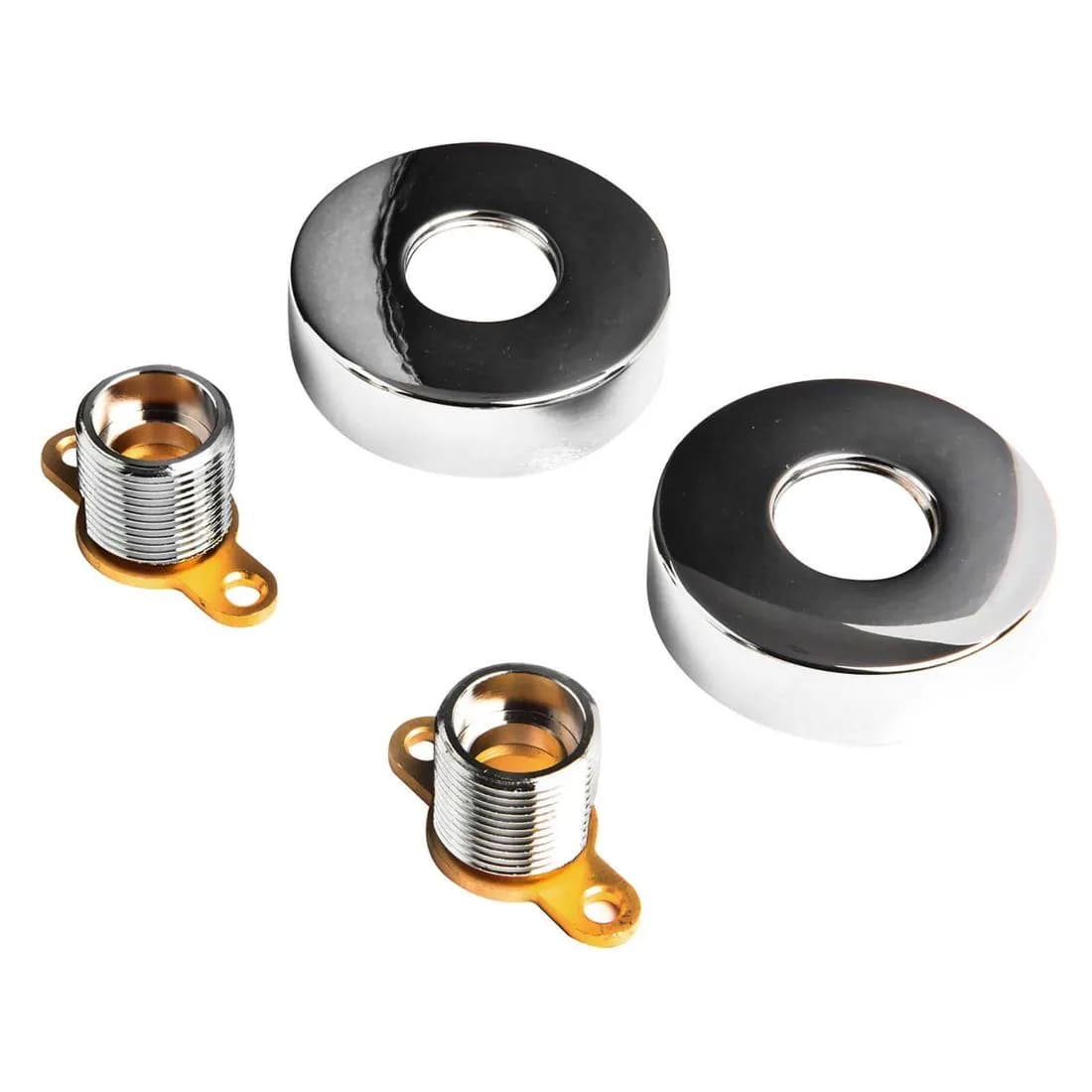 Chrome Wall Mount Fixing Kit For Bar Showers