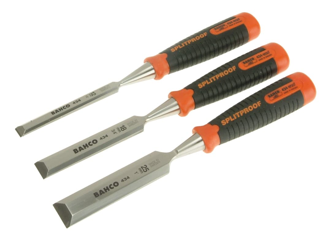 Bahco 434 Bevel Edge Chisel Set, 3 Piece 434-S3-EUR