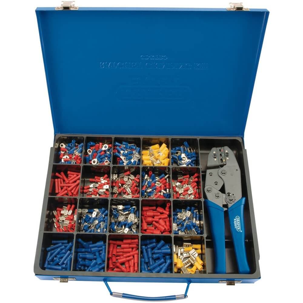 Draper Expert 56383 Ratchet Crimping Tool And Terminal Kit 220Mm per kit