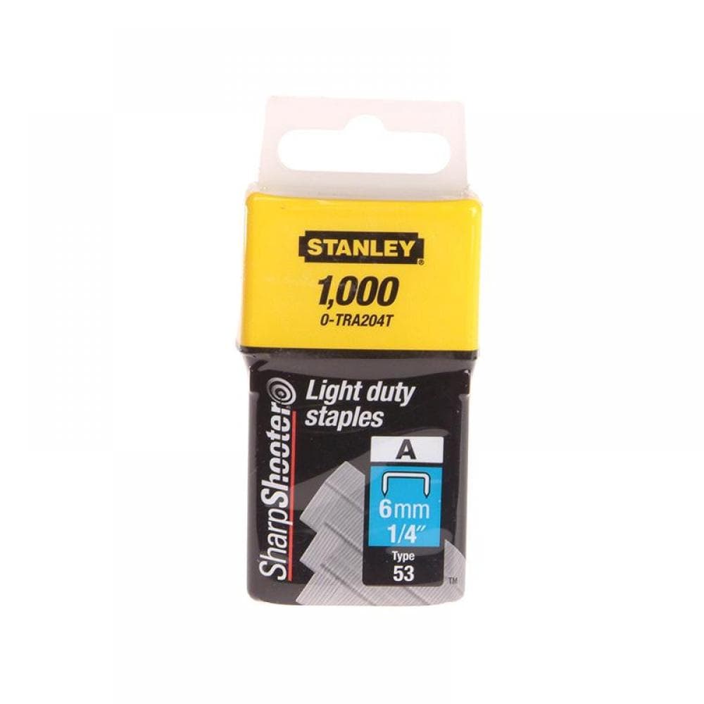 Stanley® 0-TRA204T Tra2 Light-Duty Staple 6Mm Tra204T (Pack 1000)