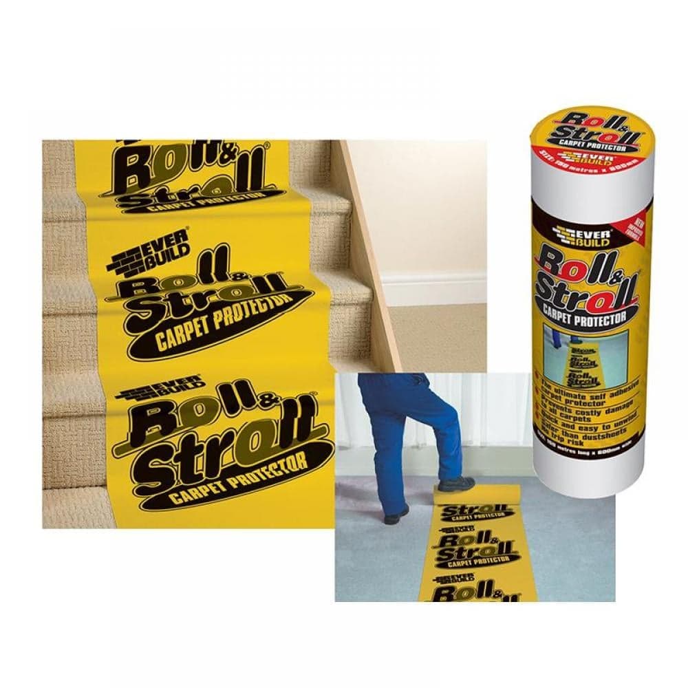 Everbuild Sika 484946 Roll & Stroll Premium Carpet Protector 600Mm X 75M