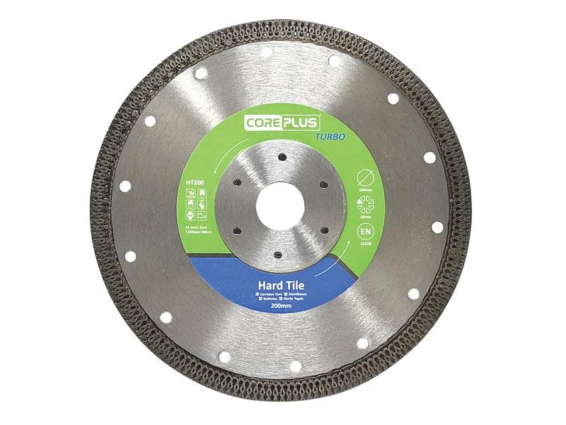 Coreplus CORDBHT200 Ht200 Hard Tile Turbo Diamond Blade 200Mm