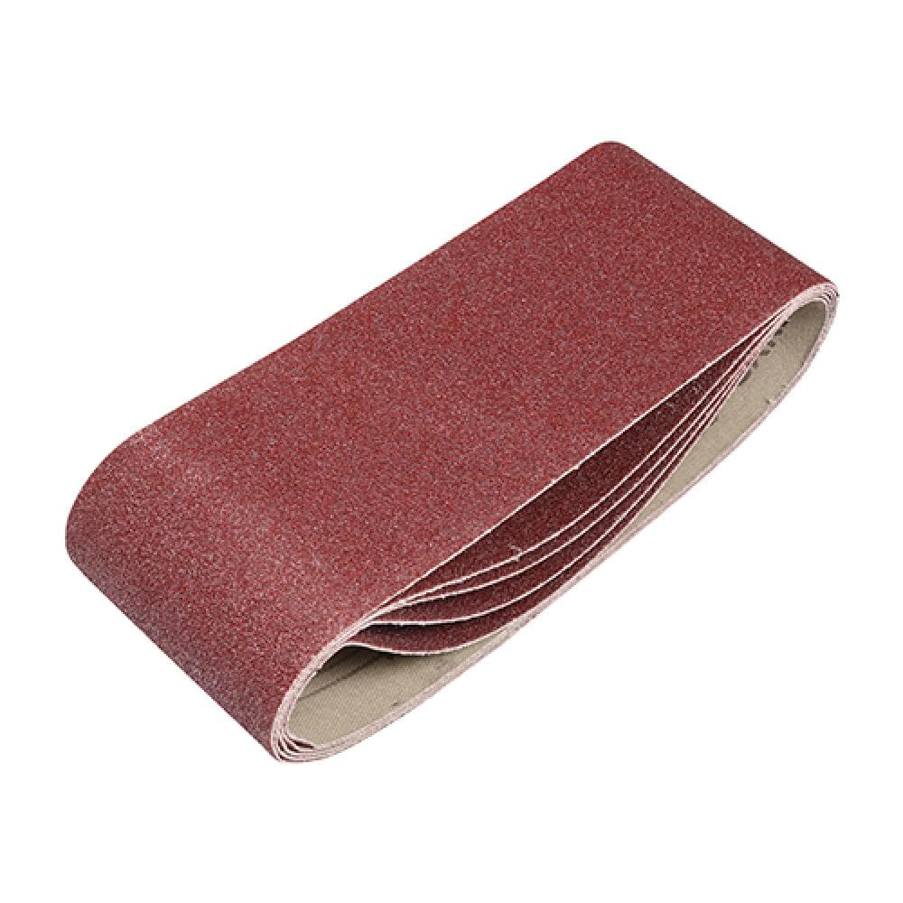 Timco 231321 Sanding Belts - 120 Grit - Red 75 X 457Mm Pack 5