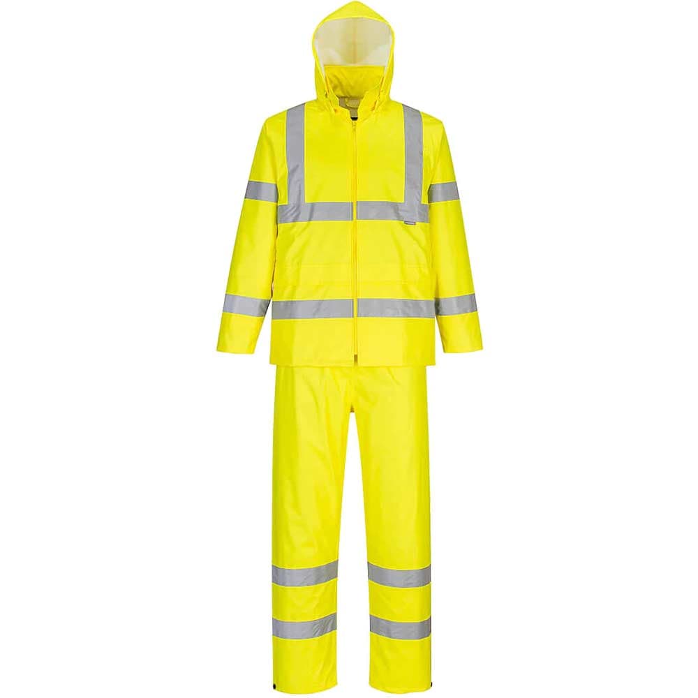 Portwest Hi Vis Packaway Rainsuit Yellow 4XL 31"