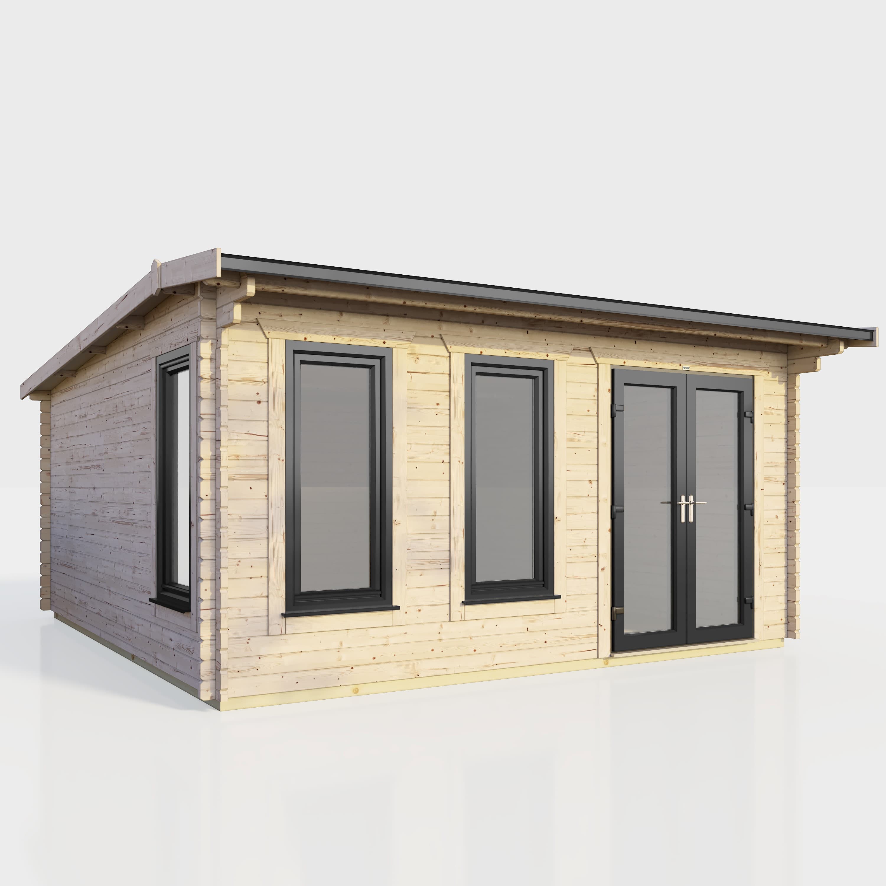 16 x 14 Power Apex Log Cabin Right Doors