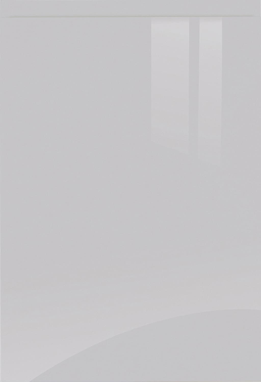 Kitchen Kit Customer Sample Door for J-pull Super Gloss Light Grey 396mm x 570mm - FKKJ0226