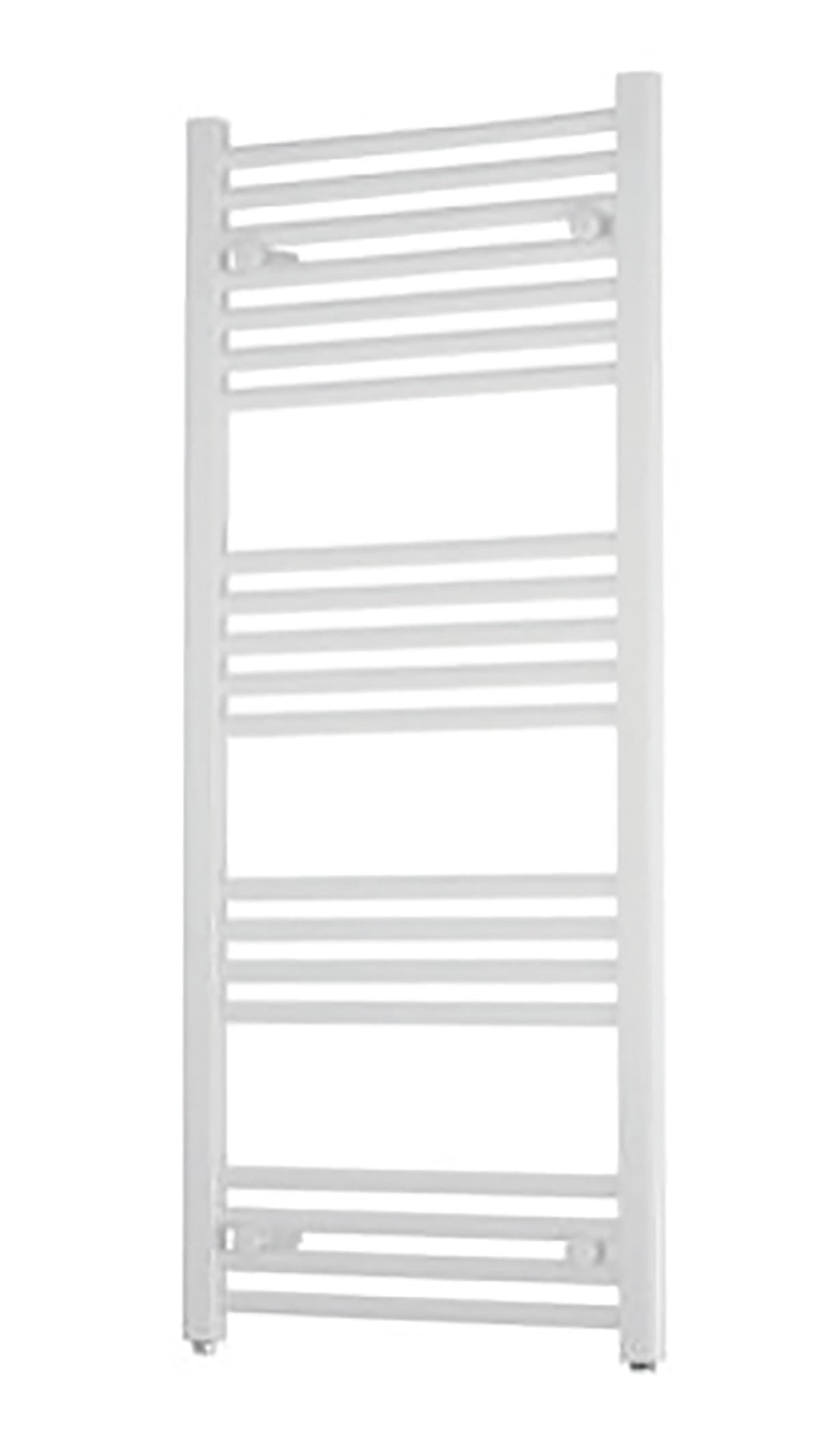 Towelrads Independent 800 x 400mm White Straight Heated Towel Radiator