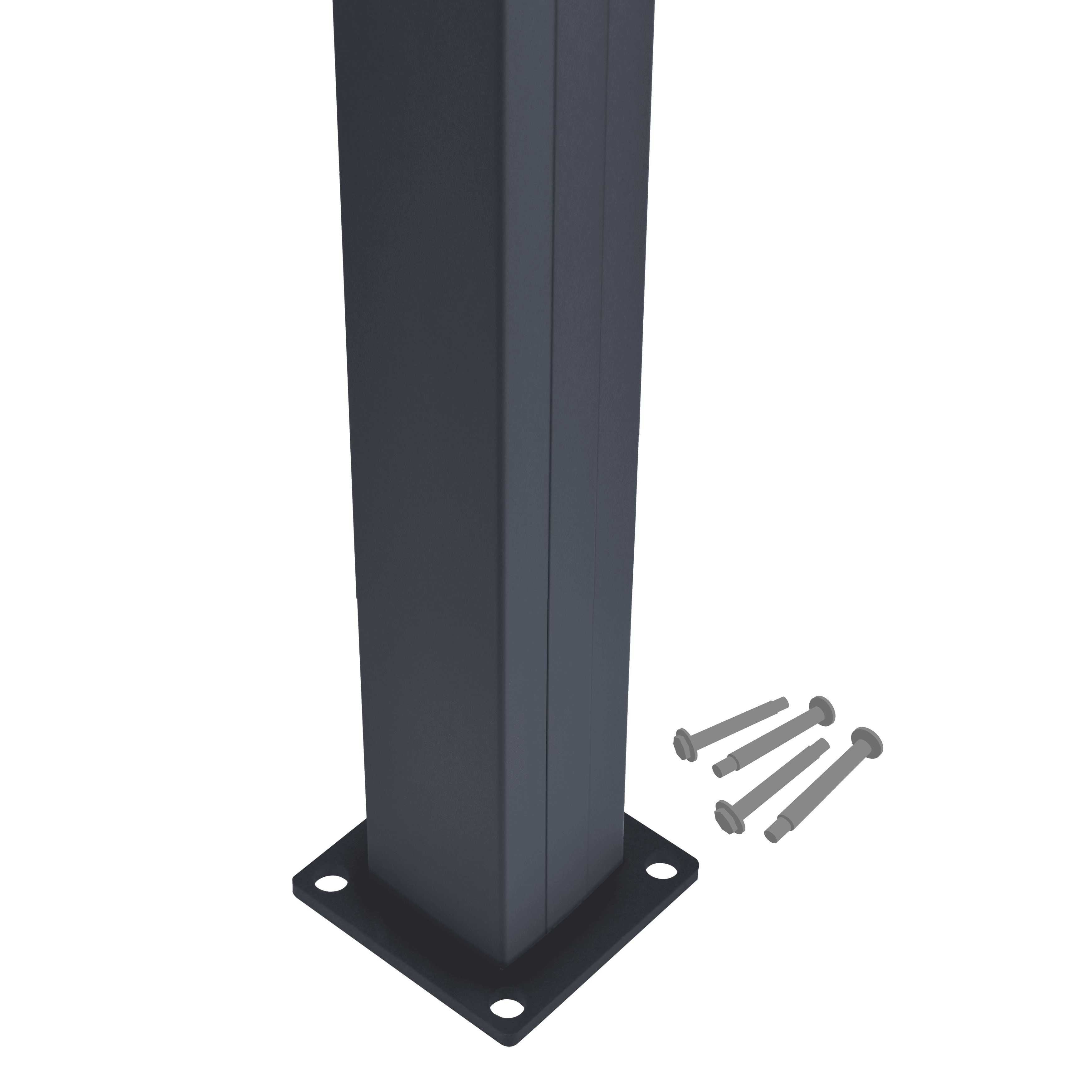 Piranha Aluminum Bolt Down Fence Post Kit 1.90m H
