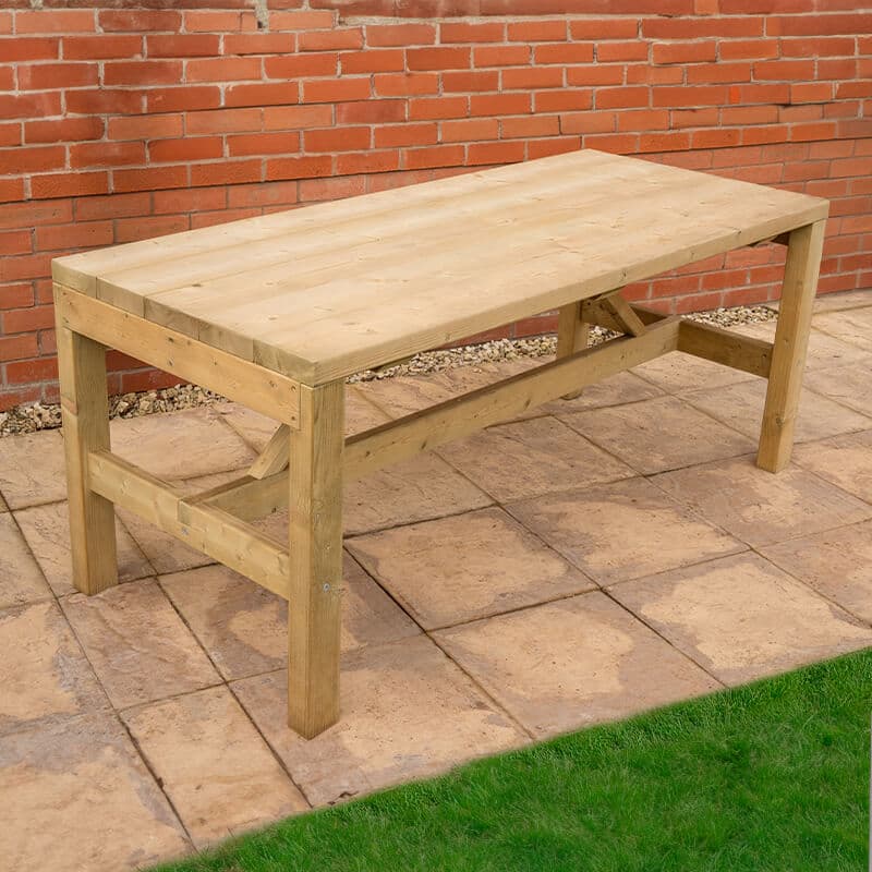 Forest Garden Forest Wooden Garden Dining Table 5'11 x 2'6 (1.8m x 0.76m)