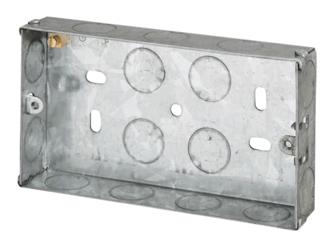 Dencon 2 Gang Metal Box 25mm 8845NB 8845NB