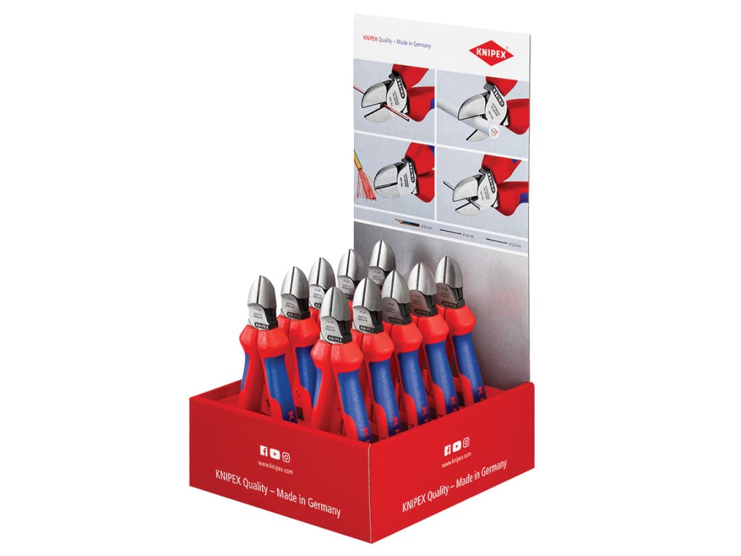 Knipex Diagonal Cutter Counter Display 00 18 01 V06