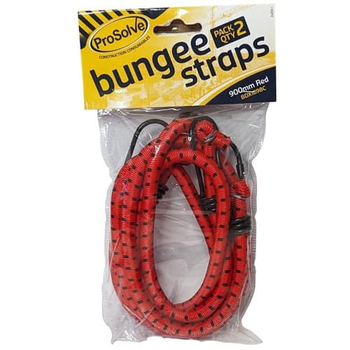 ProSolve Bungee Straps Pair - 900mm Red