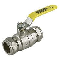Ball Valve Lever - 22mm Yellow