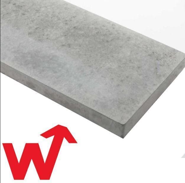 6ft x 1ft Plain Gravel Boards - For Slotted Concrete Fence Posts
