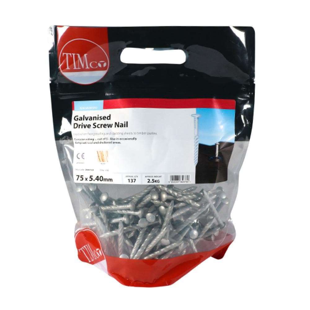 Timco DSN75LB Drive Screws - Galvanised 75 X 5.40