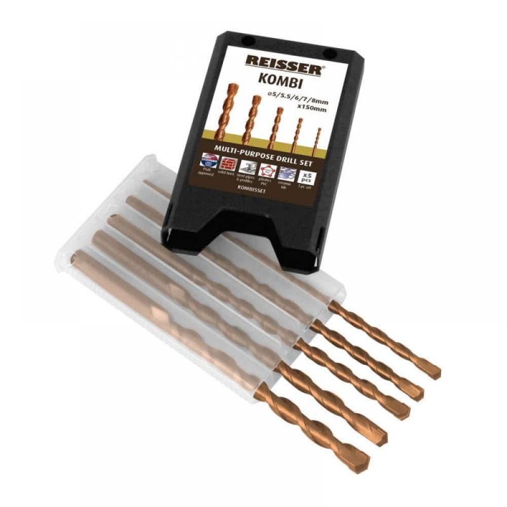 Reisser KOMBI5SET Kombi Tct Multi-Purpose Drill Set 5Pc.